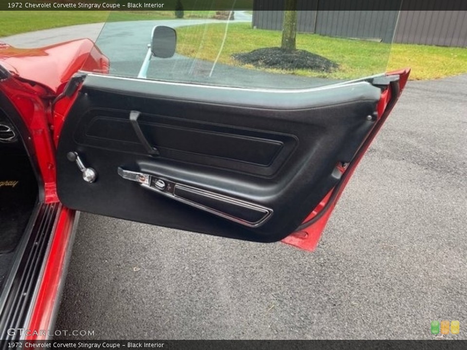 Black Interior Door Panel for the 1972 Chevrolet Corvette Stingray Coupe #140588379