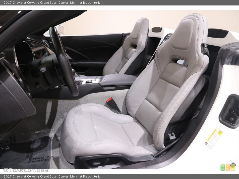 Jet Black Interior Front Seat for the 2017 Chevrolet Corvette Grand Sport Convertible #140588526