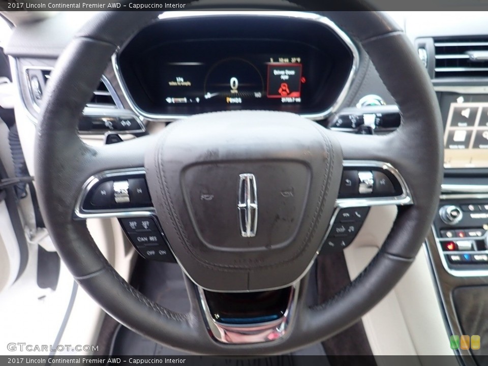 Cappuccino Interior Steering Wheel for the 2017 Lincoln Continental Premier AWD #140591301