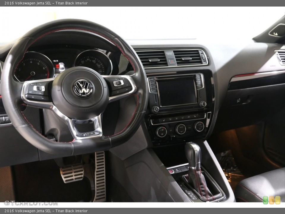 Titan Black Interior Dashboard for the 2016 Volkswagen Jetta SEL #140592192
