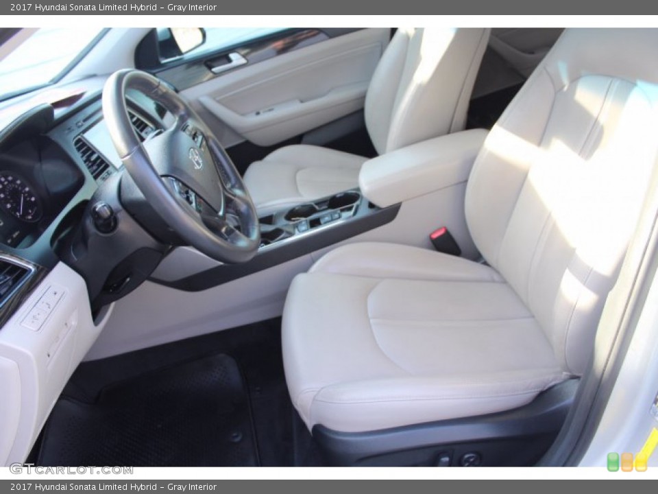 Gray Interior Front Seat for the 2017 Hyundai Sonata Limited Hybrid #140594079