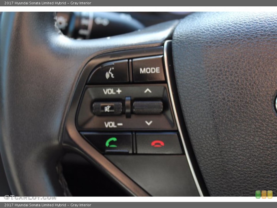 Gray Interior Steering Wheel for the 2017 Hyundai Sonata Limited Hybrid #140594094