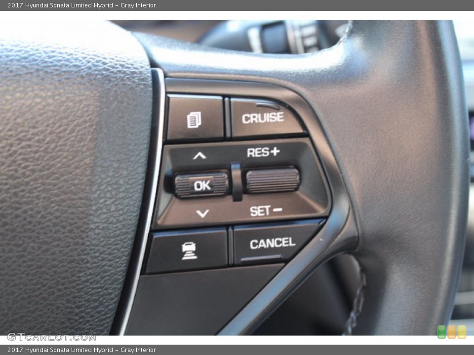 Gray Interior Steering Wheel for the 2017 Hyundai Sonata Limited Hybrid #140594106