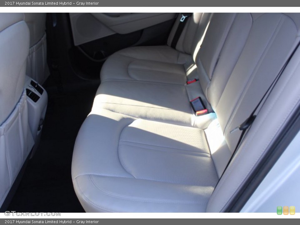 Gray Interior Rear Seat for the 2017 Hyundai Sonata Limited Hybrid #140594205