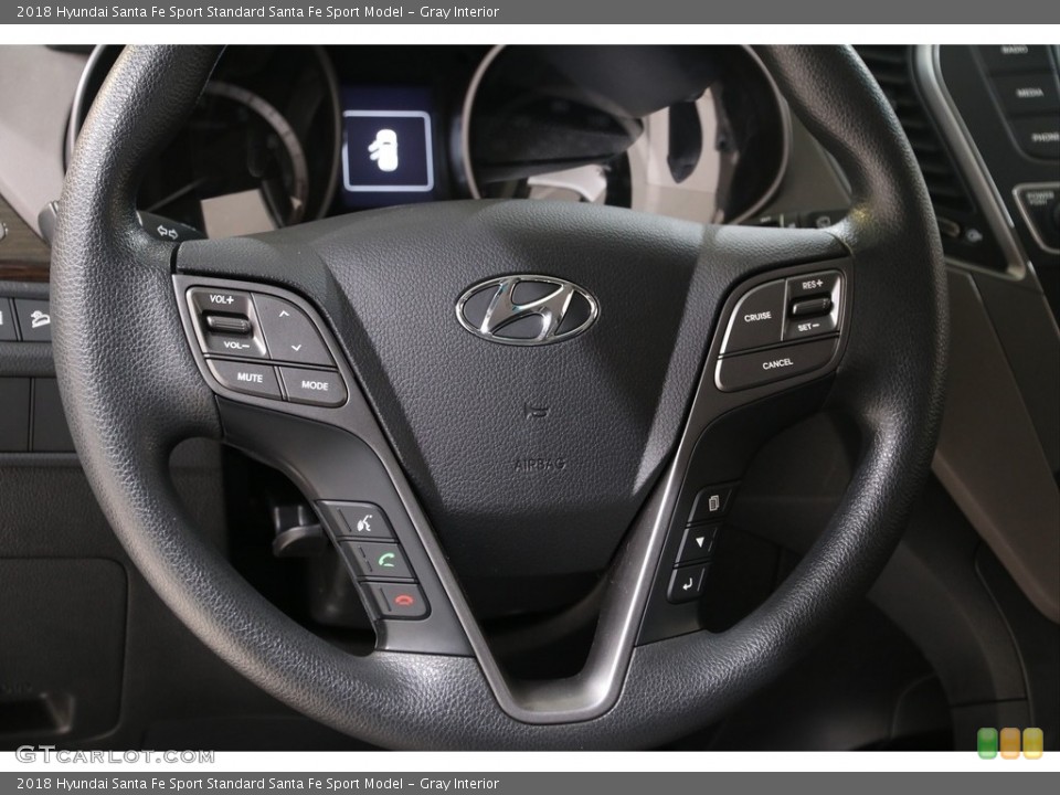 Gray Interior Steering Wheel for the 2018 Hyundai Santa Fe Sport  #140596960
