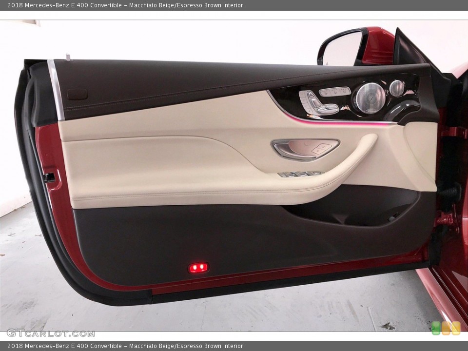 Macchiato Beige/Espresso Brown Interior Door Panel for the 2018 Mercedes-Benz E 400 Convertible #140597638
