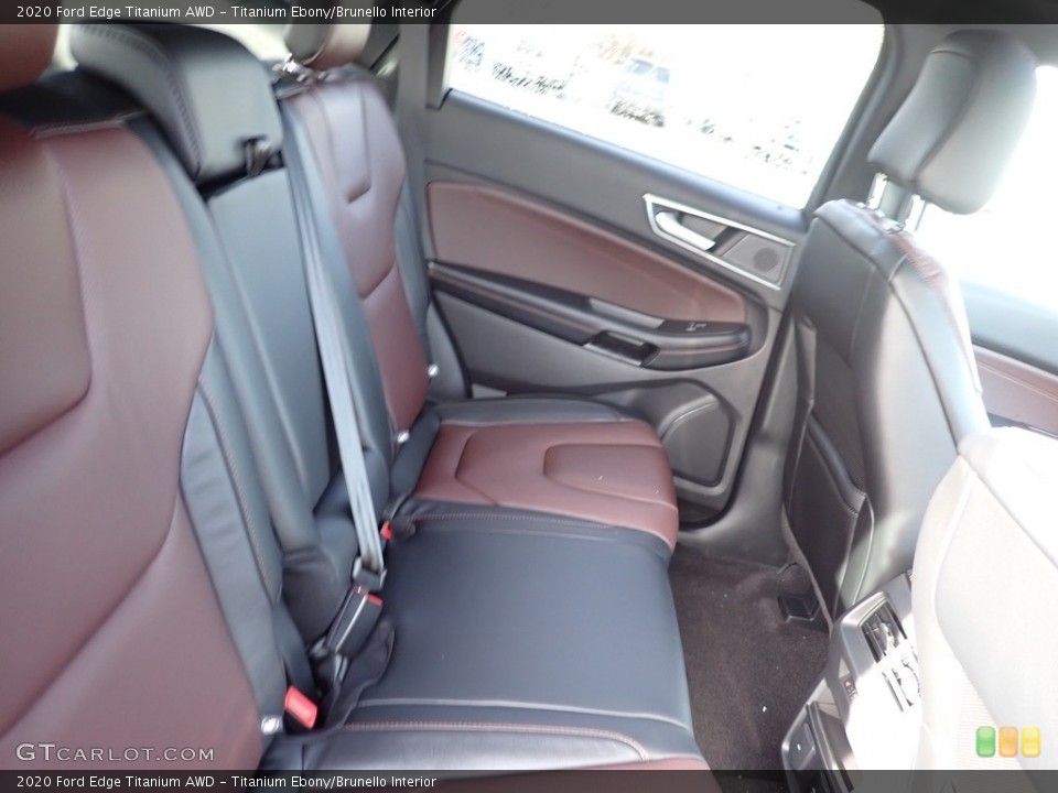 Titanium Ebony/Brunello Interior Rear Seat for the 2020 Ford Edge Titanium AWD #140599330