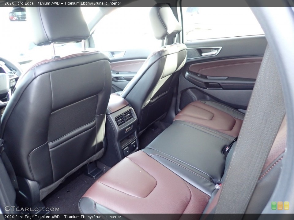 Titanium Ebony/Brunello Interior Rear Seat for the 2020 Ford Edge Titanium AWD #140599426