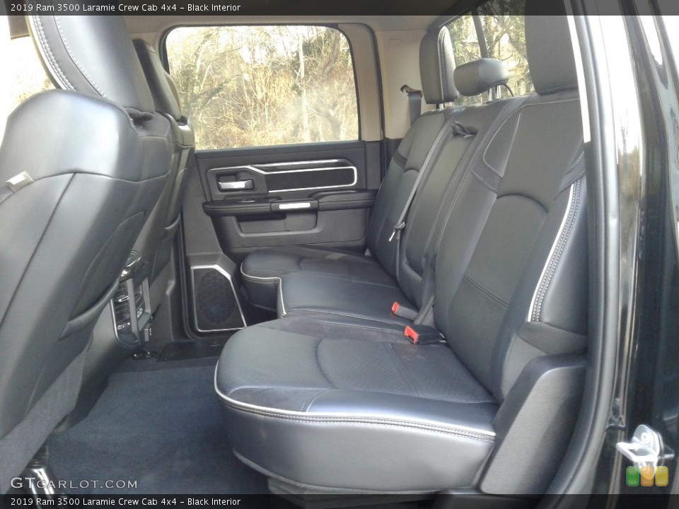 Black Interior Rear Seat for the 2019 Ram 3500 Laramie Crew Cab 4x4 #140599522