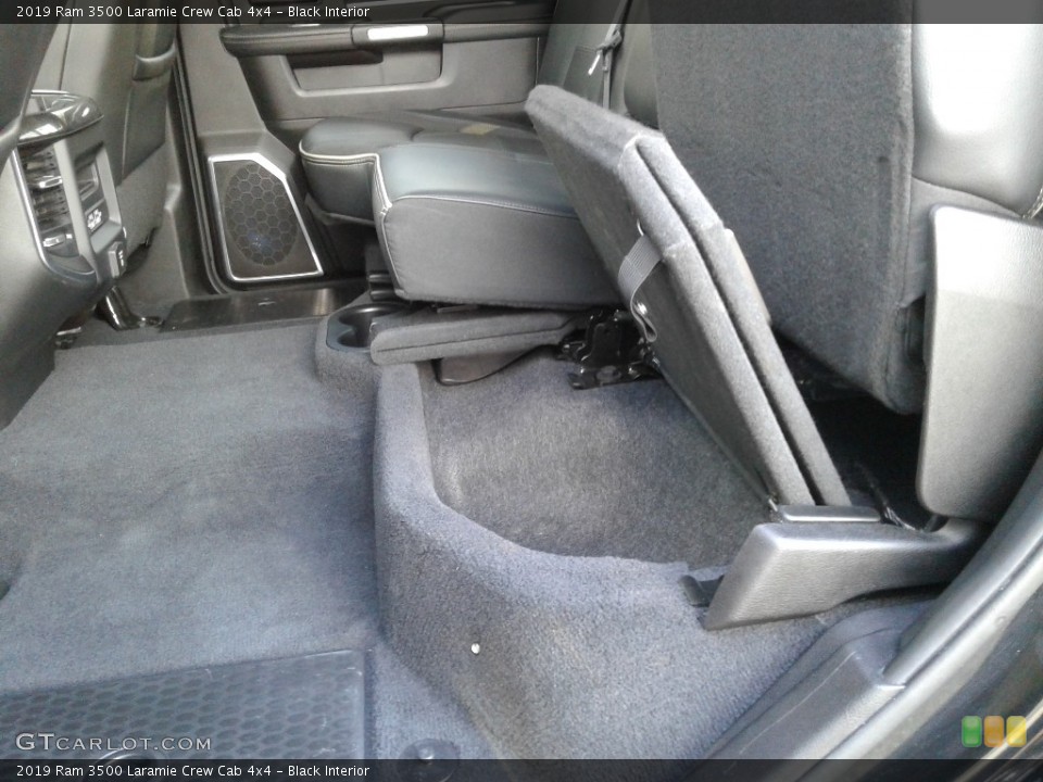 Black Interior Rear Seat for the 2019 Ram 3500 Laramie Crew Cab 4x4 #140599552