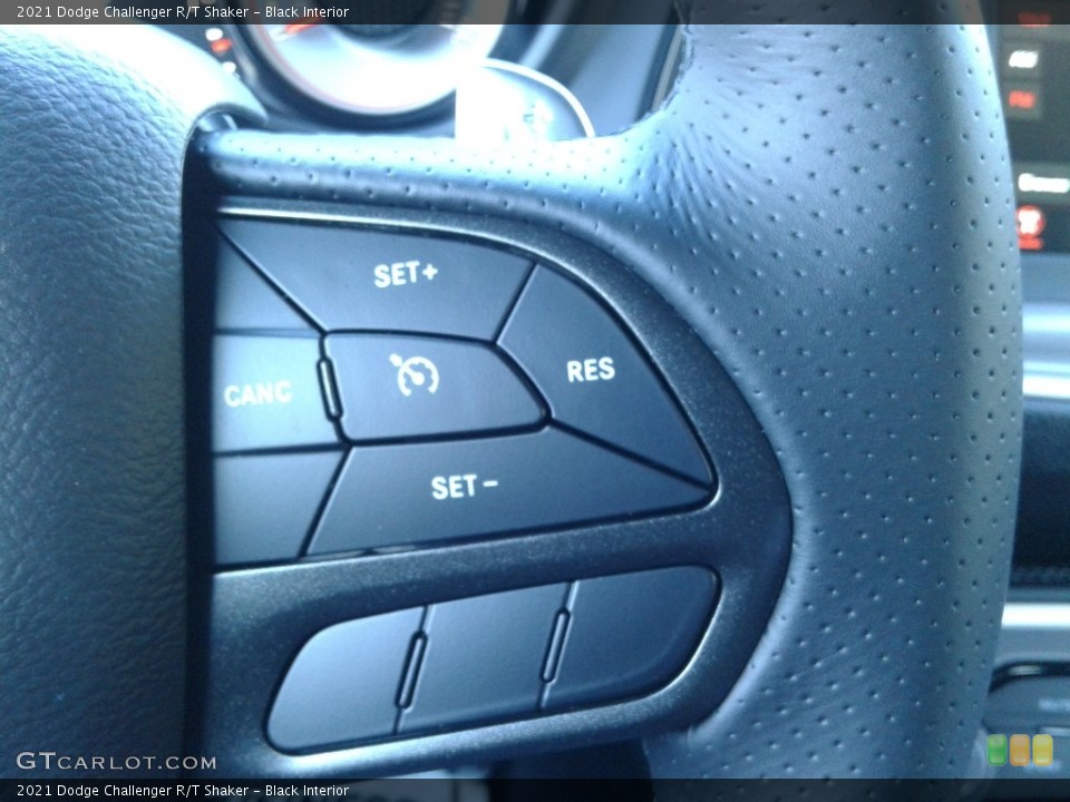 Black Interior Steering Wheel for the 2021 Dodge Challenger R/T Shaker #140601592