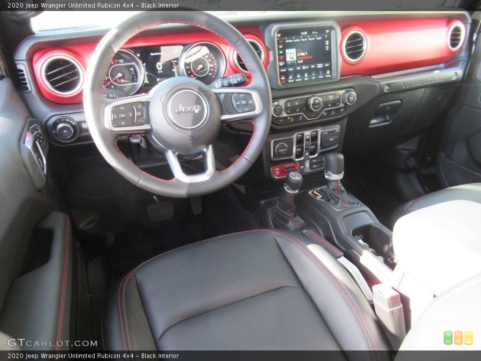 Black Interior Dashboard for the 2020 Jeep Wrangler Unlimited Rubicon 4x4 #140605294