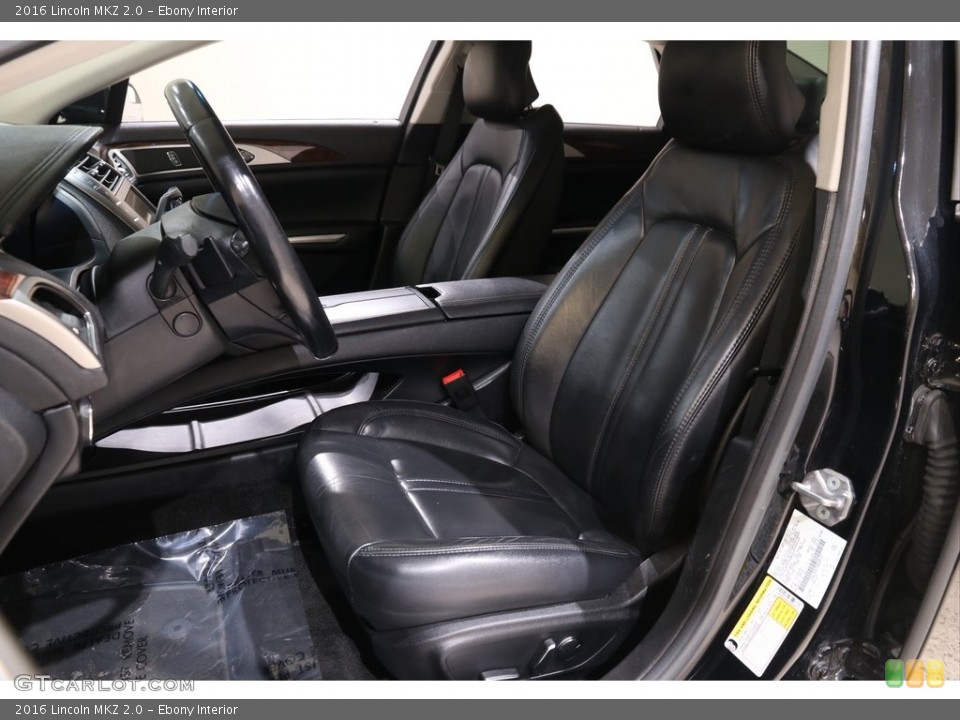 Ebony Interior Front Seat for the 2016 Lincoln MKZ 2.0 #140605525