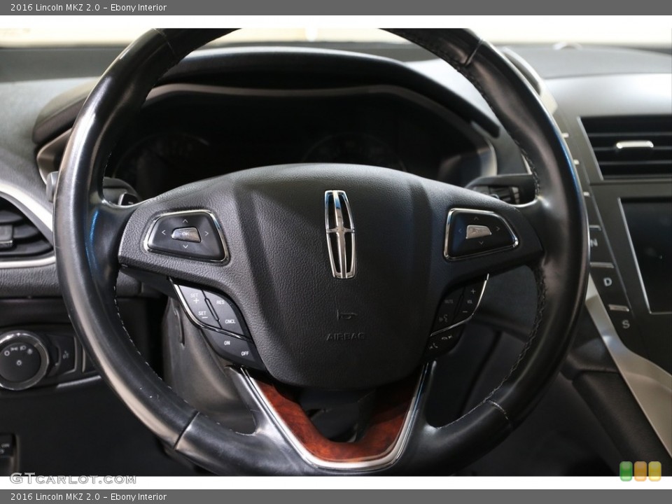 Ebony Interior Steering Wheel for the 2016 Lincoln MKZ 2.0 #140605561