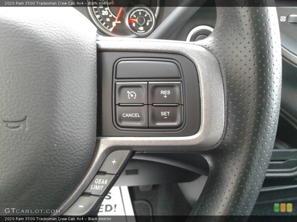Black Interior Steering Wheel for the 2020 Ram 3500 Tradesman Crew Cab 4x4 #140606881