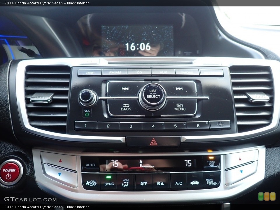 Black Interior Controls for the 2014 Honda Accord Hybrid Sedan #140607457