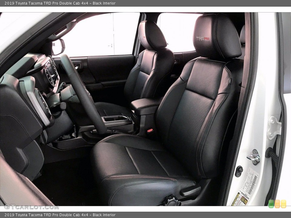 Black Interior Front Seat for the 2019 Toyota Tacoma TRD Pro Double Cab 4x4 #140612875