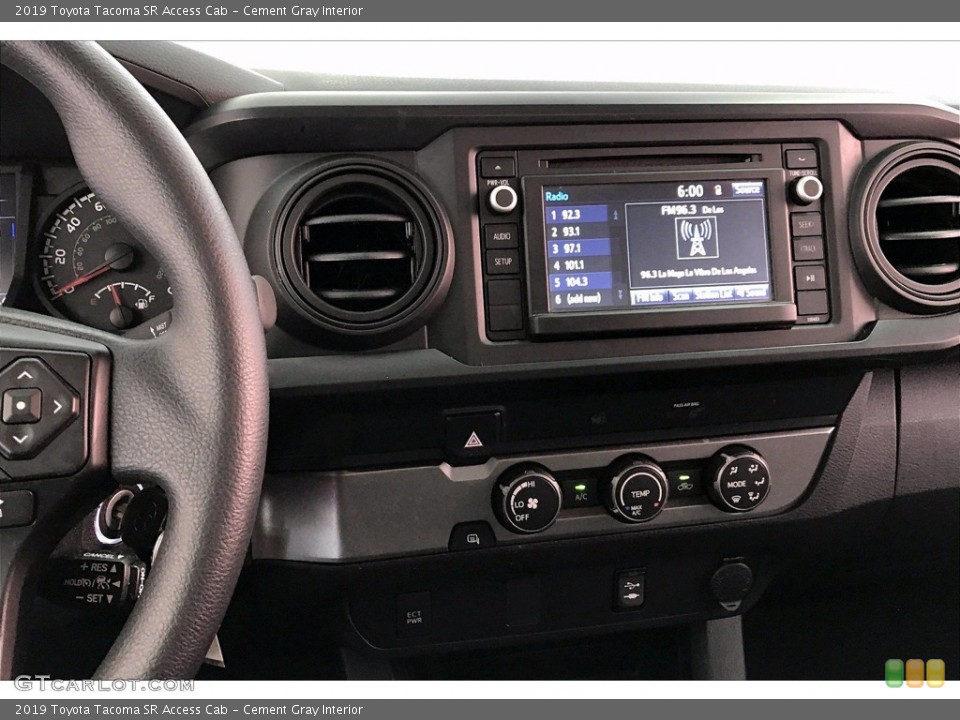 Cement Gray Interior Controls for the 2019 Toyota Tacoma SR Access Cab #140612938