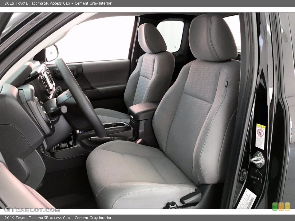 Cement Gray Interior Front Seat for the 2019 Toyota Tacoma SR Access Cab #140612974