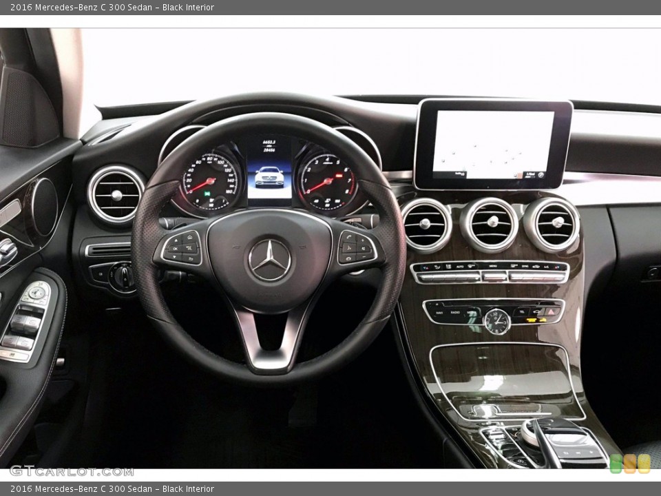 Black Interior Dashboard for the 2016 Mercedes-Benz C 300 Sedan #140613334