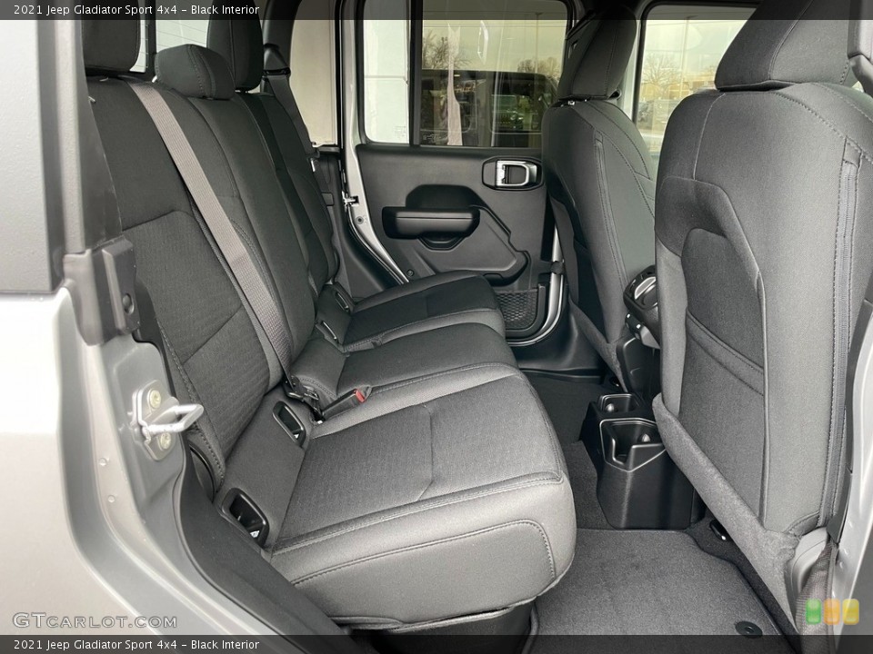Black Interior Rear Seat for the 2021 Jeep Gladiator Sport 4x4 #140613694