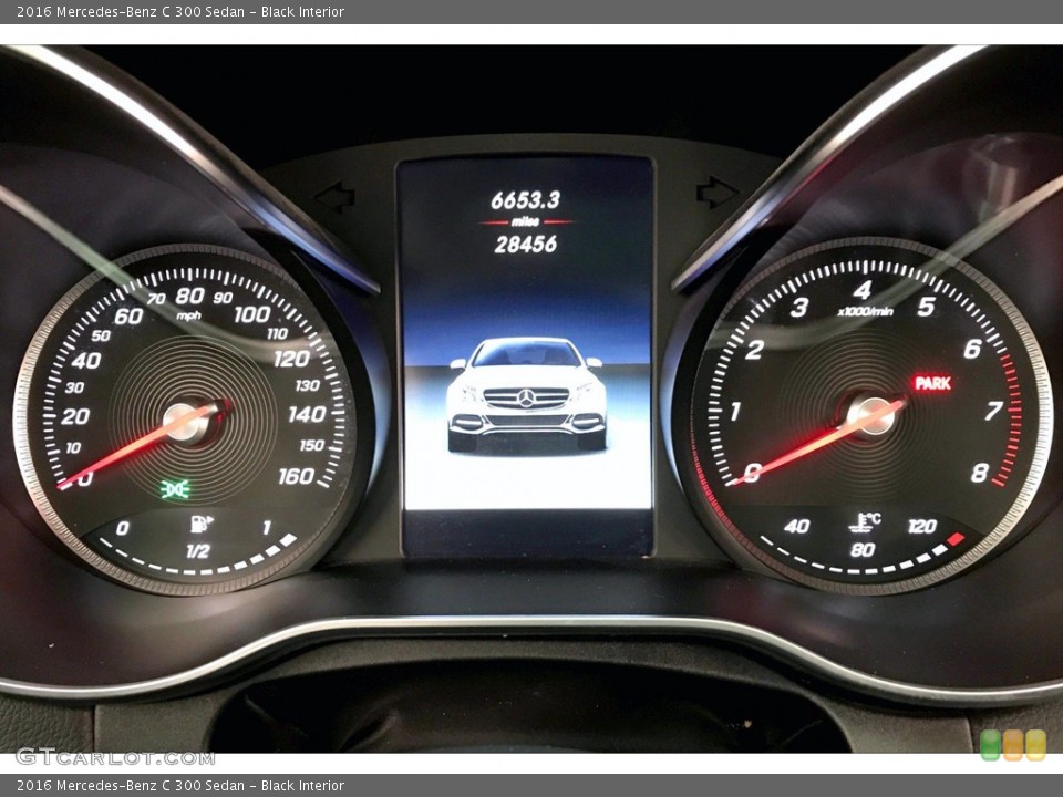 Black Interior Gauges for the 2016 Mercedes-Benz C 300 Sedan #140613753