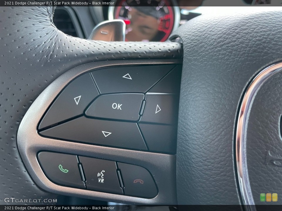 Black Interior Steering Wheel for the 2021 Dodge Challenger R/T Scat Pack Widebody #140614504
