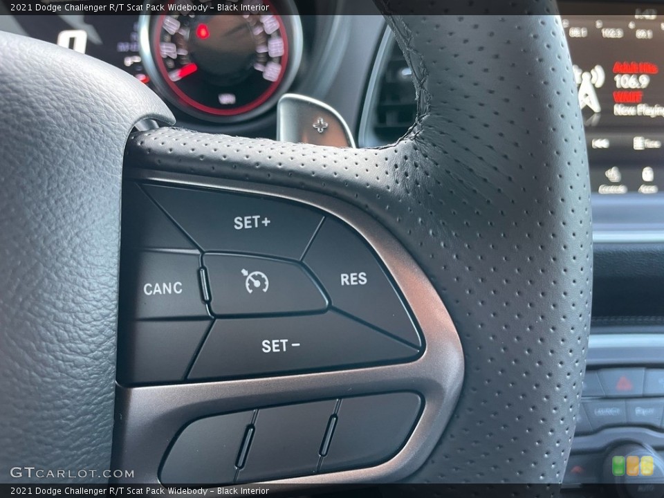 Black Interior Steering Wheel for the 2021 Dodge Challenger R/T Scat Pack Widebody #140614528