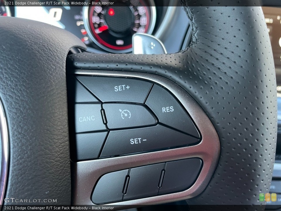 Black Interior Steering Wheel for the 2021 Dodge Challenger R/T Scat Pack Widebody #140620705