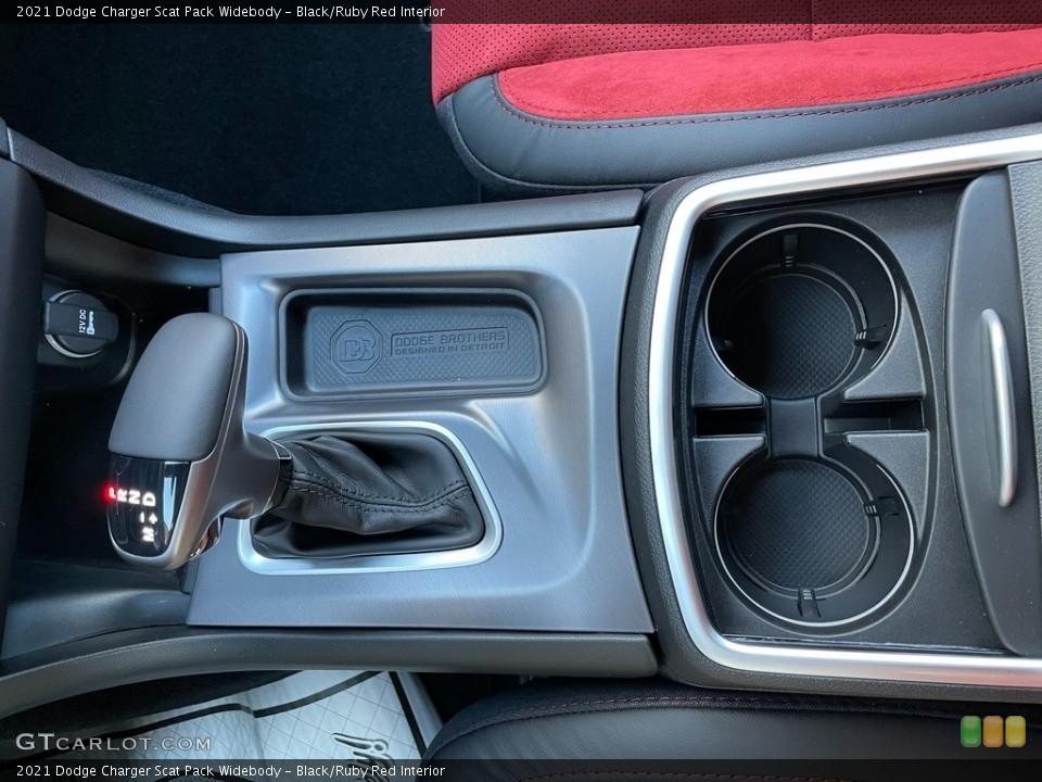 Black/Ruby Red Interior Transmission for the 2021 Dodge Charger Scat Pack Widebody #140622115