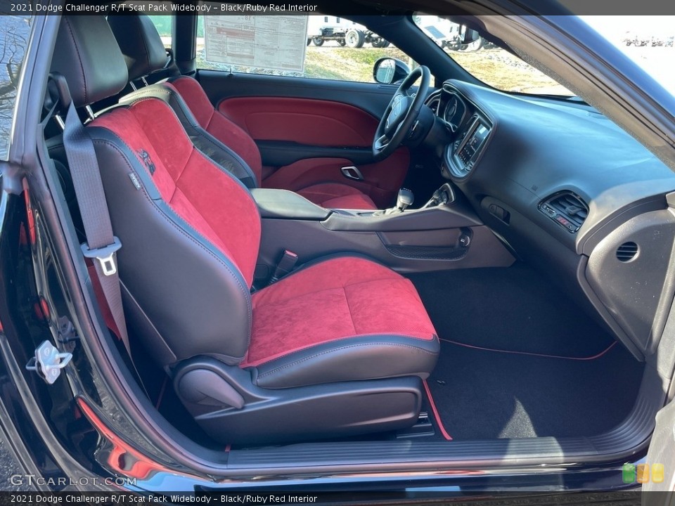 Black/Ruby Red Interior Front Seat for the 2021 Dodge Challenger R/T Scat Pack Widebody #140622445