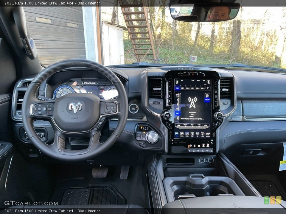 Black Interior Dashboard for the 2021 Ram 1500 Limited Crew Cab 4x4 #140622535