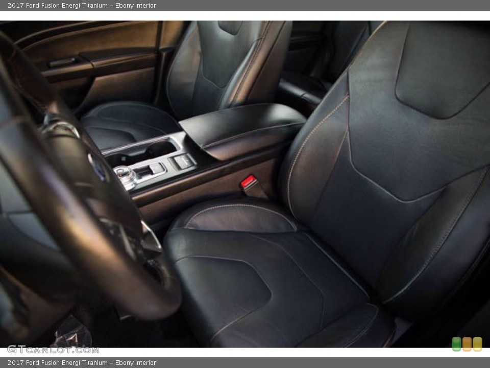 Ebony Interior Front Seat for the 2017 Ford Fusion Energi Titanium #140623134