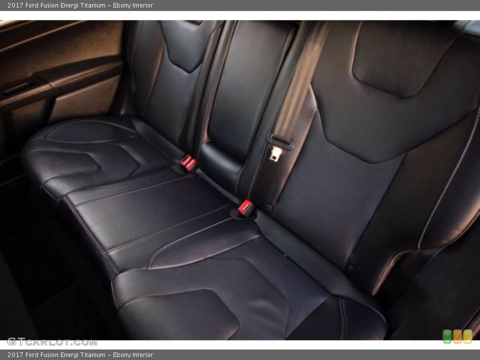 Ebony Interior Rear Seat for the 2017 Ford Fusion Energi Titanium #140623149