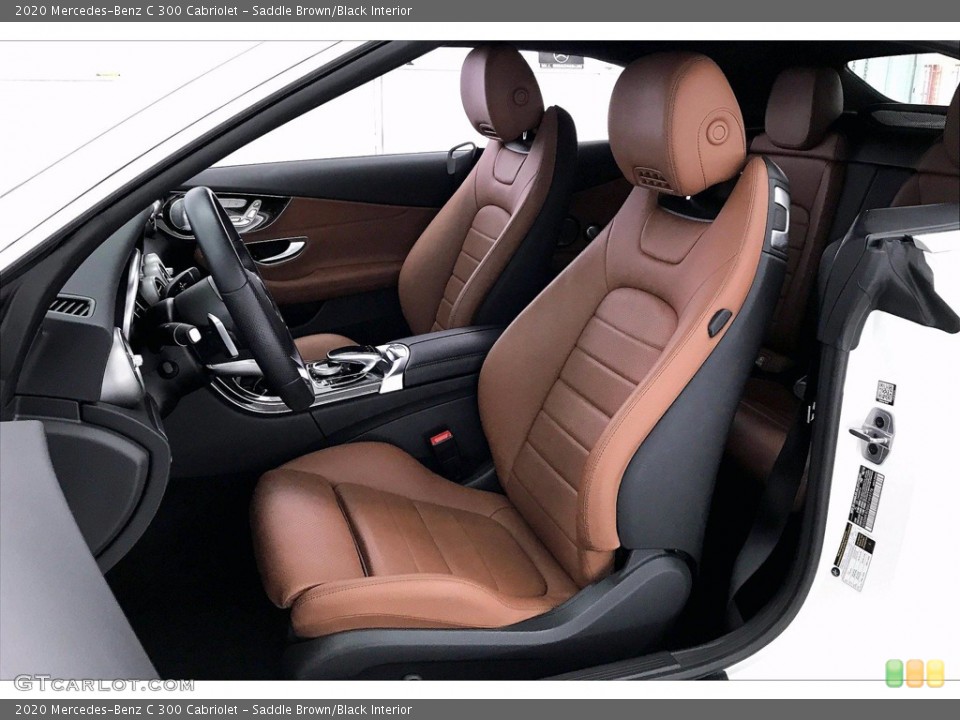 Saddle Brown/Black 2020 Mercedes-Benz C Interiors