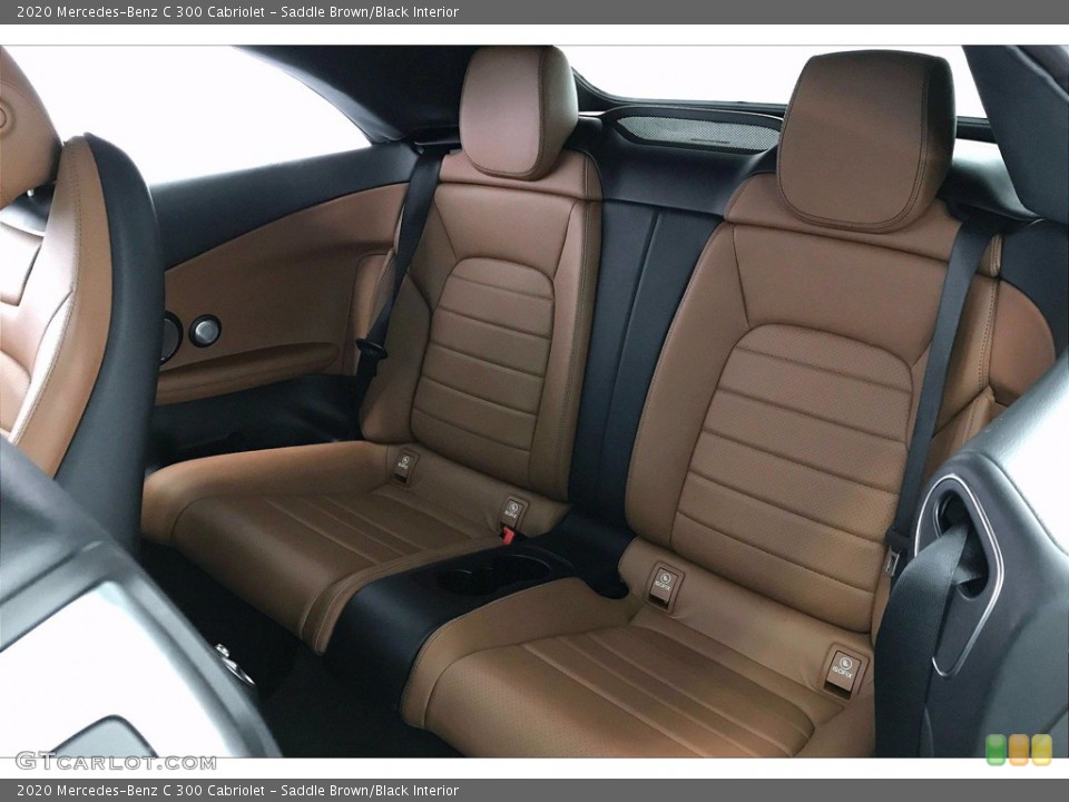 Saddle Brown/Black Interior Rear Seat for the 2020 Mercedes-Benz C 300 Cabriolet #140625329