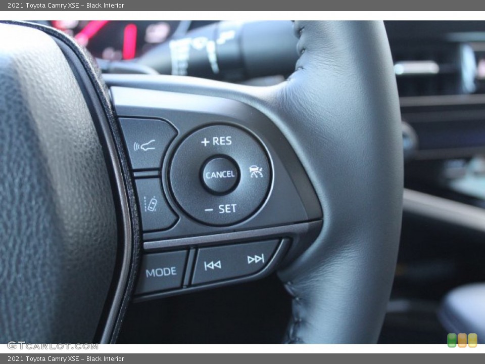 Black Interior Steering Wheel for the 2021 Toyota Camry XSE #140625474