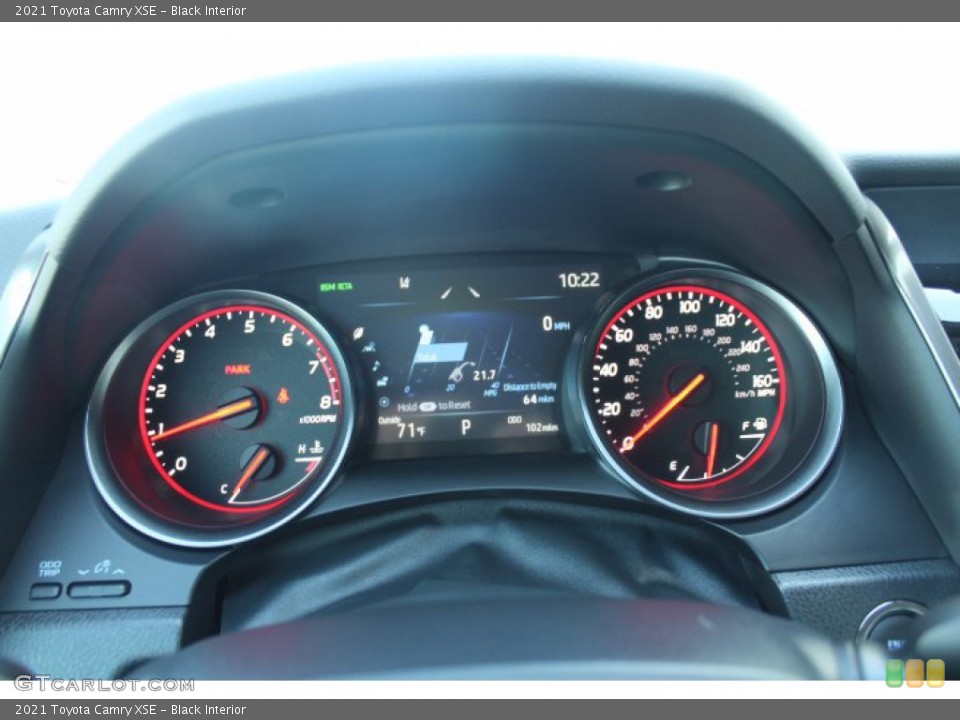 Black Interior Gauges for the 2021 Toyota Camry XSE #140625500
