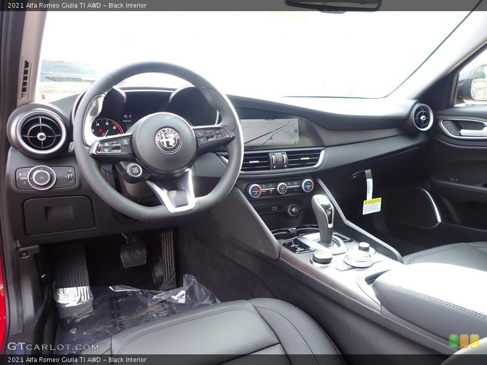Black Interior Photo for the 2021 Alfa Romeo Giulia TI AWD #140625854