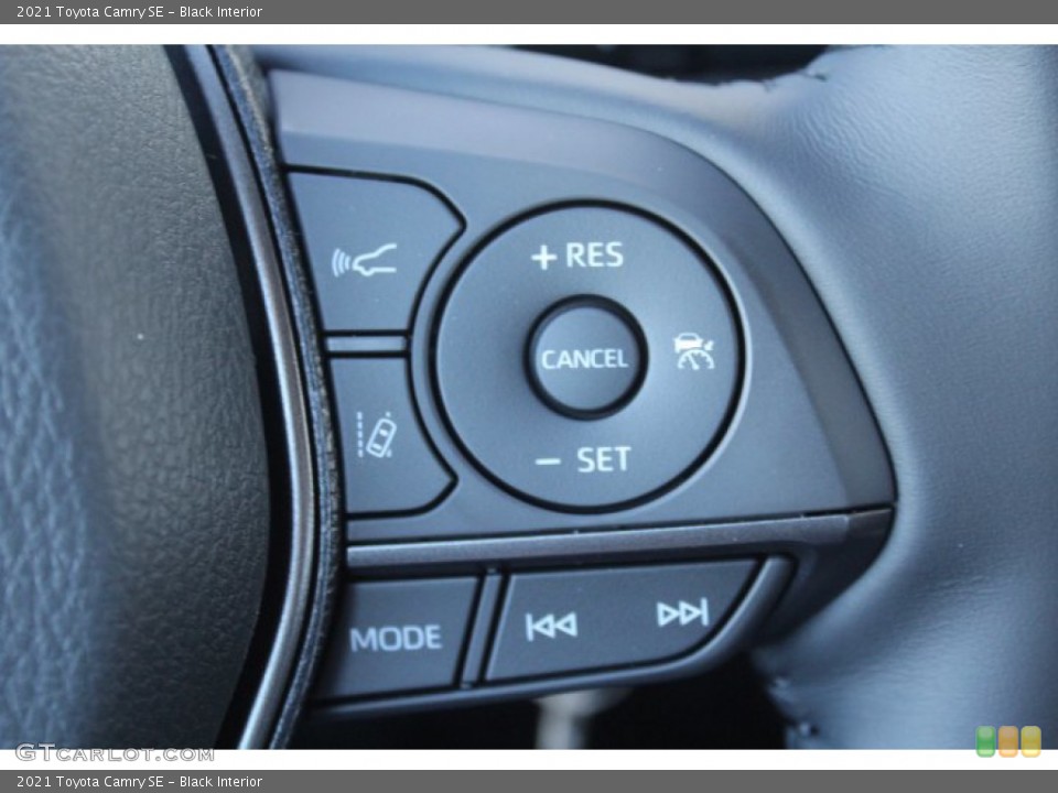 Black Interior Steering Wheel for the 2021 Toyota Camry SE #140625992