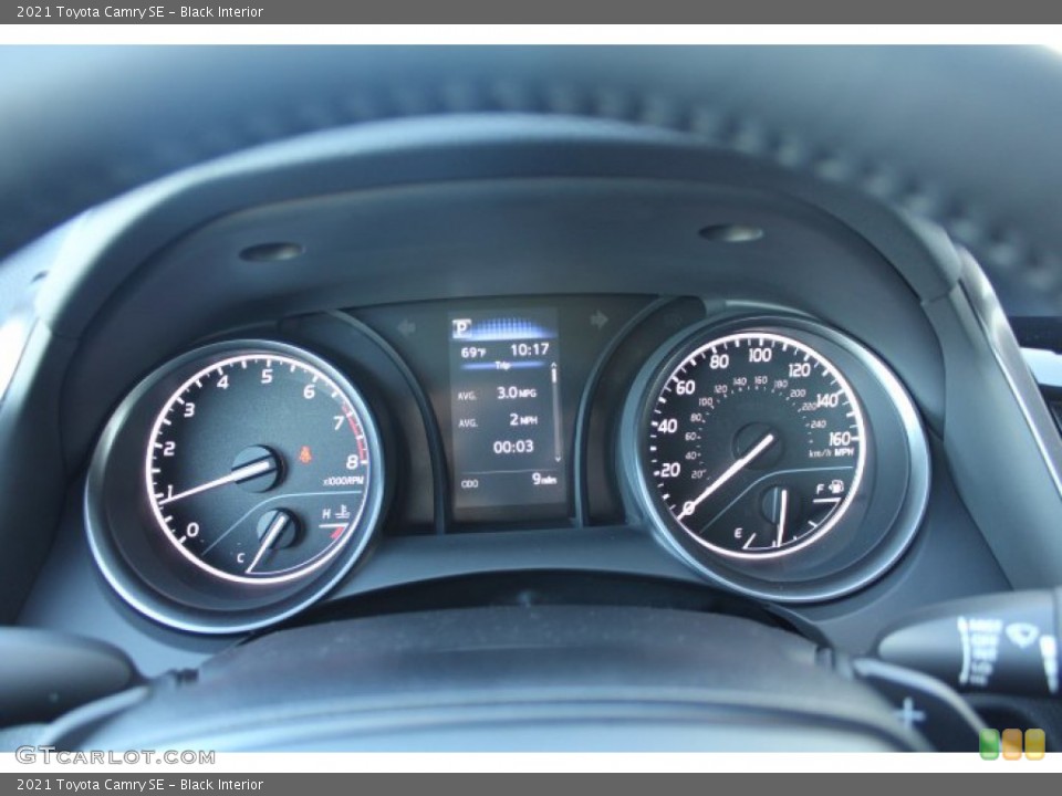Black Interior Gauges for the 2021 Toyota Camry SE #140626013