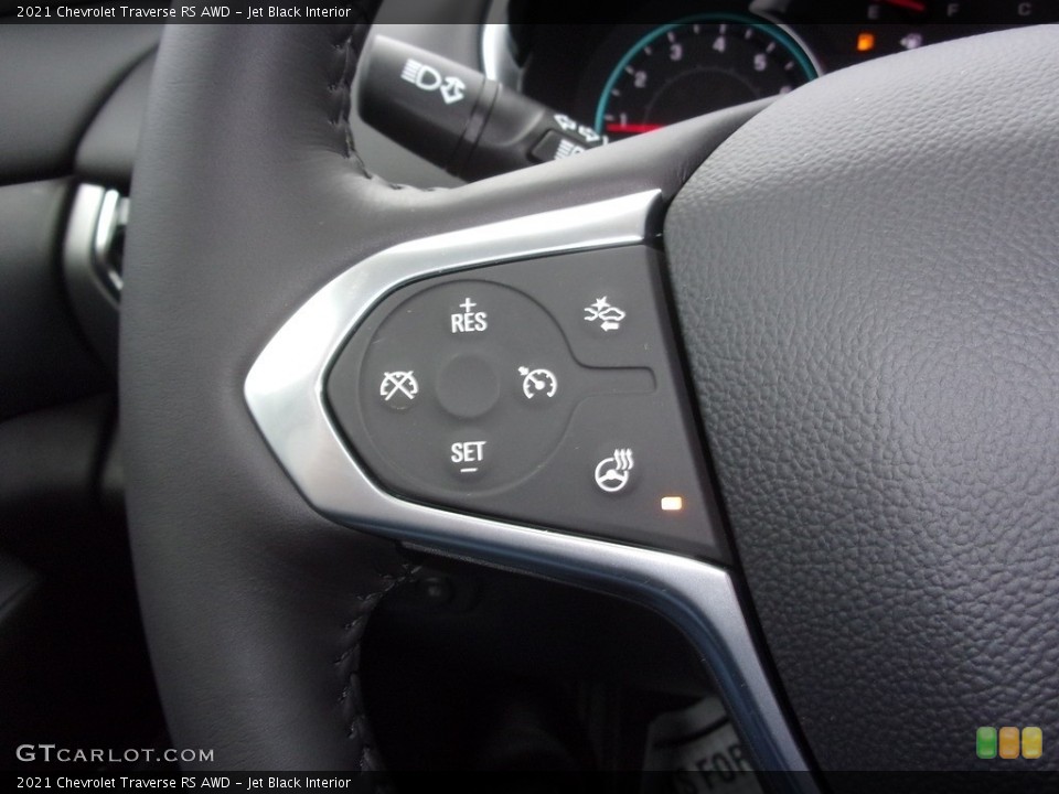 Jet Black Interior Steering Wheel for the 2021 Chevrolet Traverse RS AWD #140626061