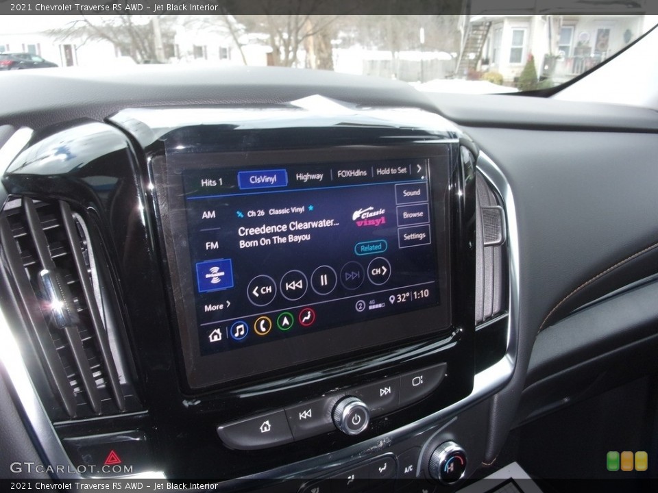 Jet Black Interior Controls for the 2021 Chevrolet Traverse RS AWD #140626109