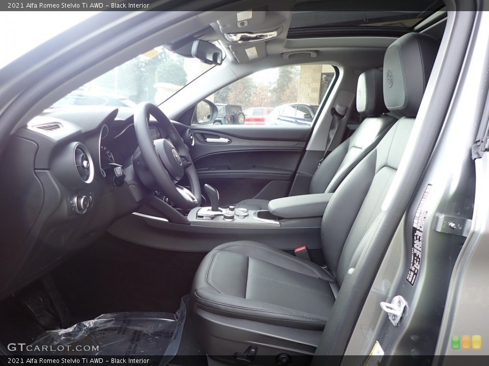 Black Interior Front Seat for the 2021 Alfa Romeo Stelvio Ti AWD #140626784