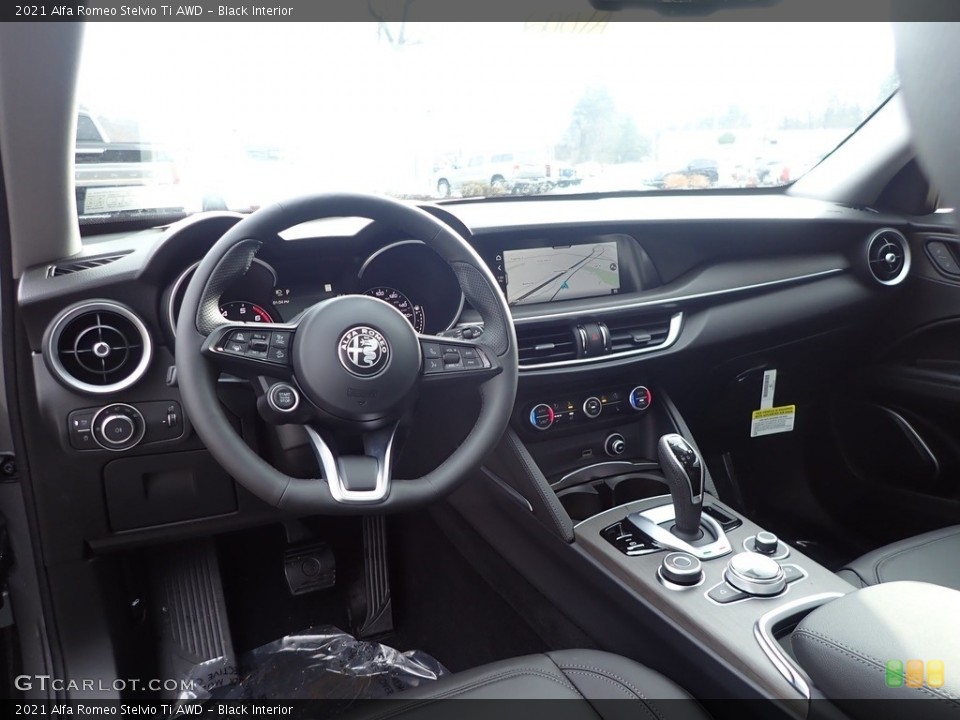 Black Interior Photo for the 2021 Alfa Romeo Stelvio Ti AWD #140626850