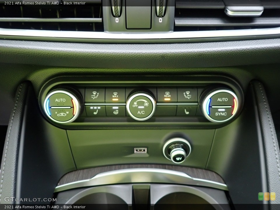 Black Interior Controls for the 2021 Alfa Romeo Stelvio Ti AWD #140626964
