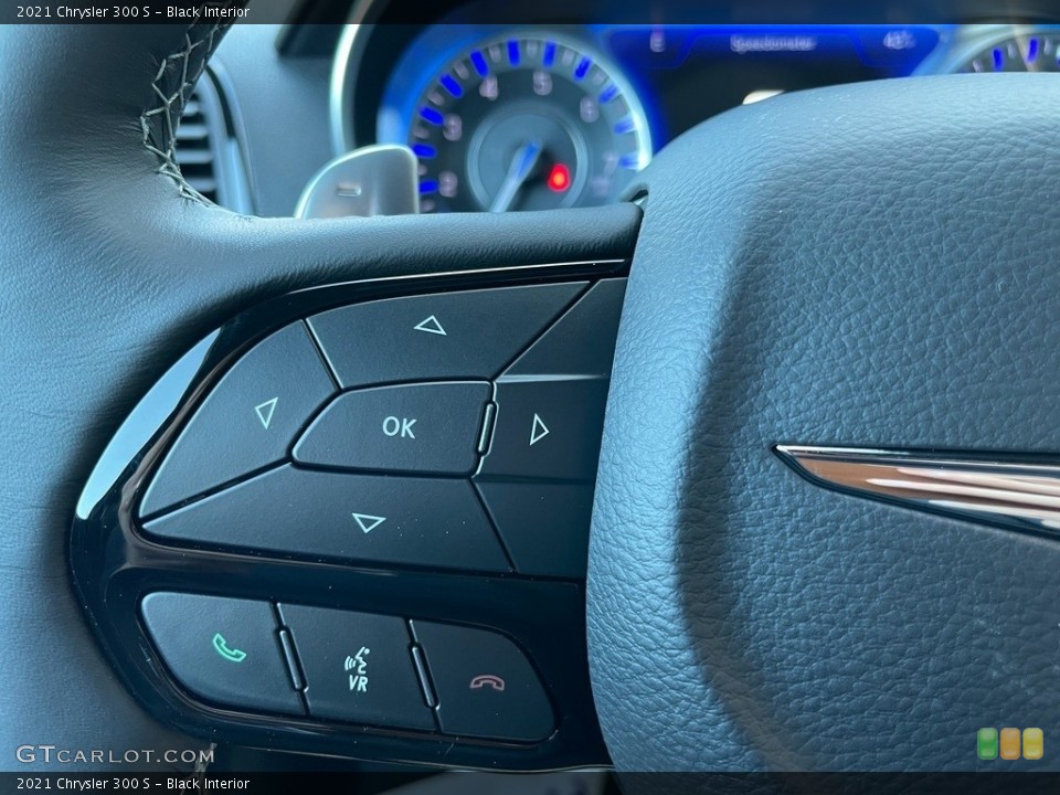 Black Interior Steering Wheel for the 2021 Chrysler 300 S #140627651
