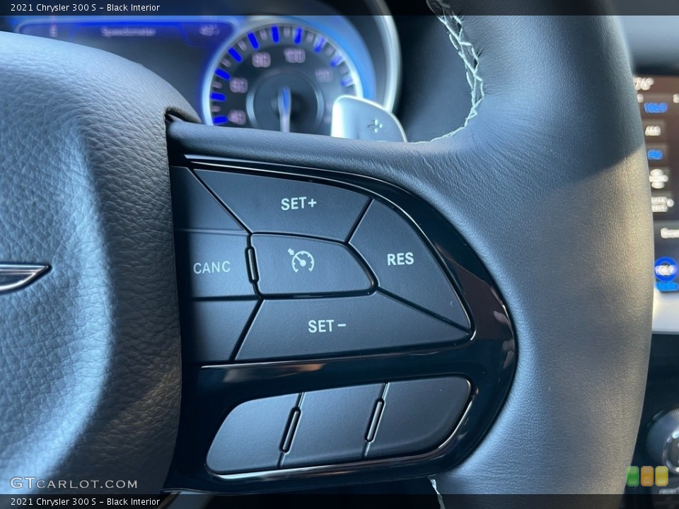 Black Interior Steering Wheel for the 2021 Chrysler 300 S #140627678