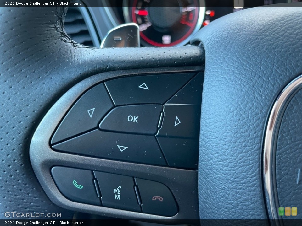 Black Interior Steering Wheel for the 2021 Dodge Challenger GT #140628404