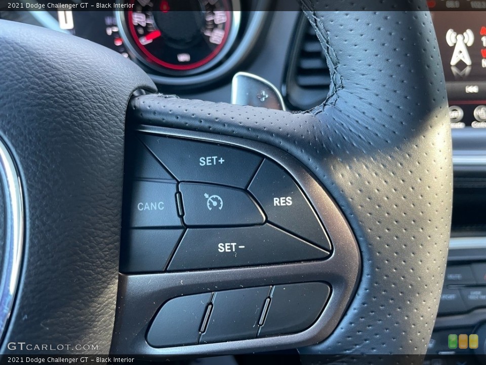 Black Interior Steering Wheel for the 2021 Dodge Challenger GT #140628428